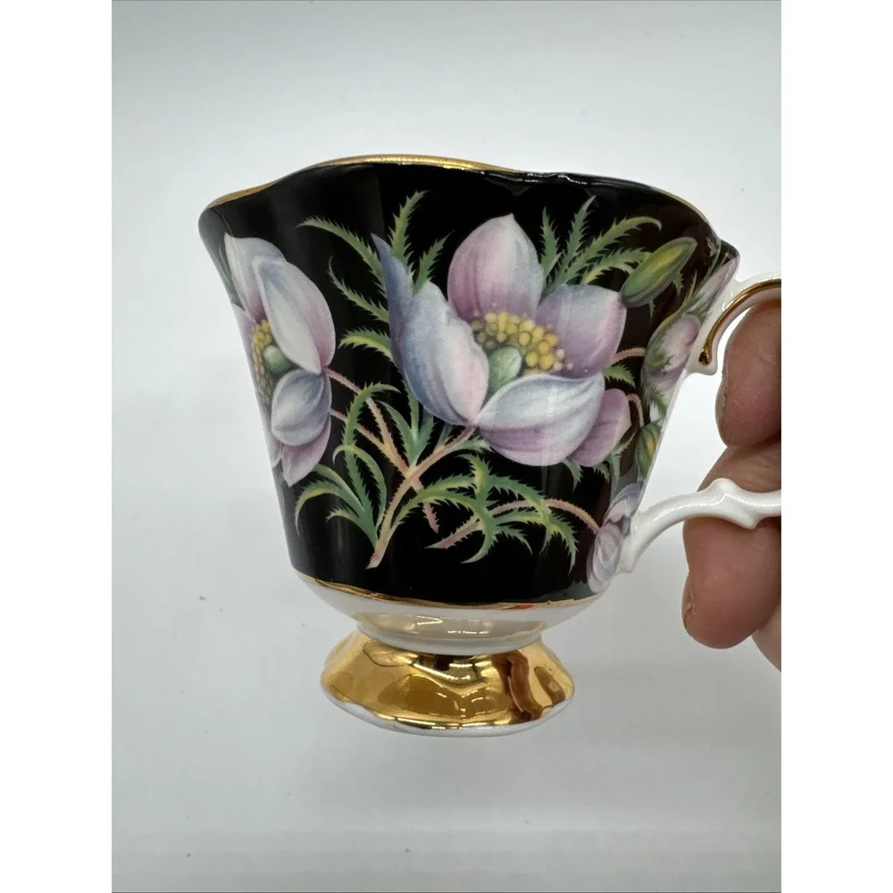 Vintage Royal Abert Provincial Flower Prairie Crocus Fine Bone‎ Teacup & Saucer